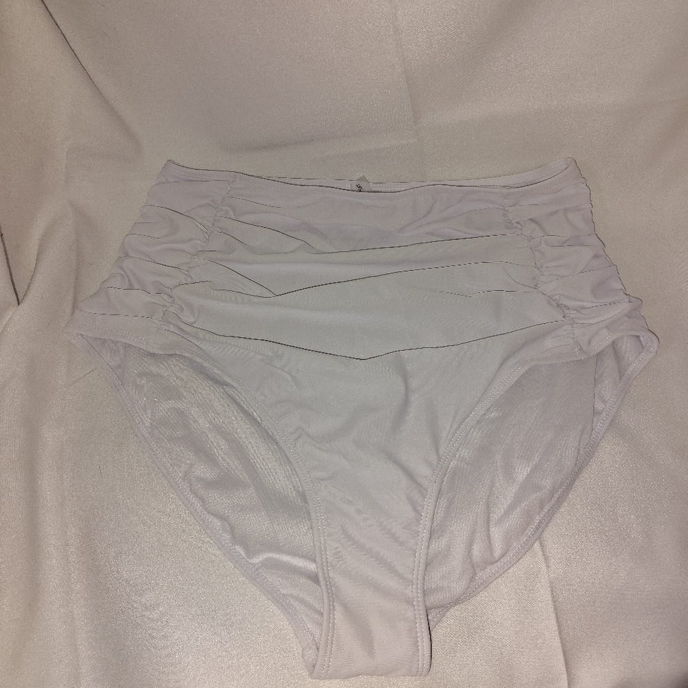 👙Shein Swim White Bikini Bottoms 2XL